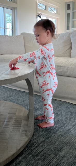 Crawfish Zipper Onesie